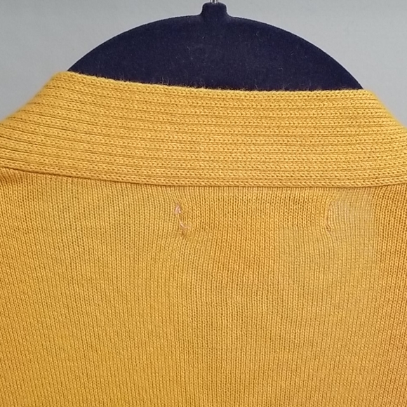 Liz Claiborne Yellow Split Hem Open Cardigan in S - Picture 8 of 9
